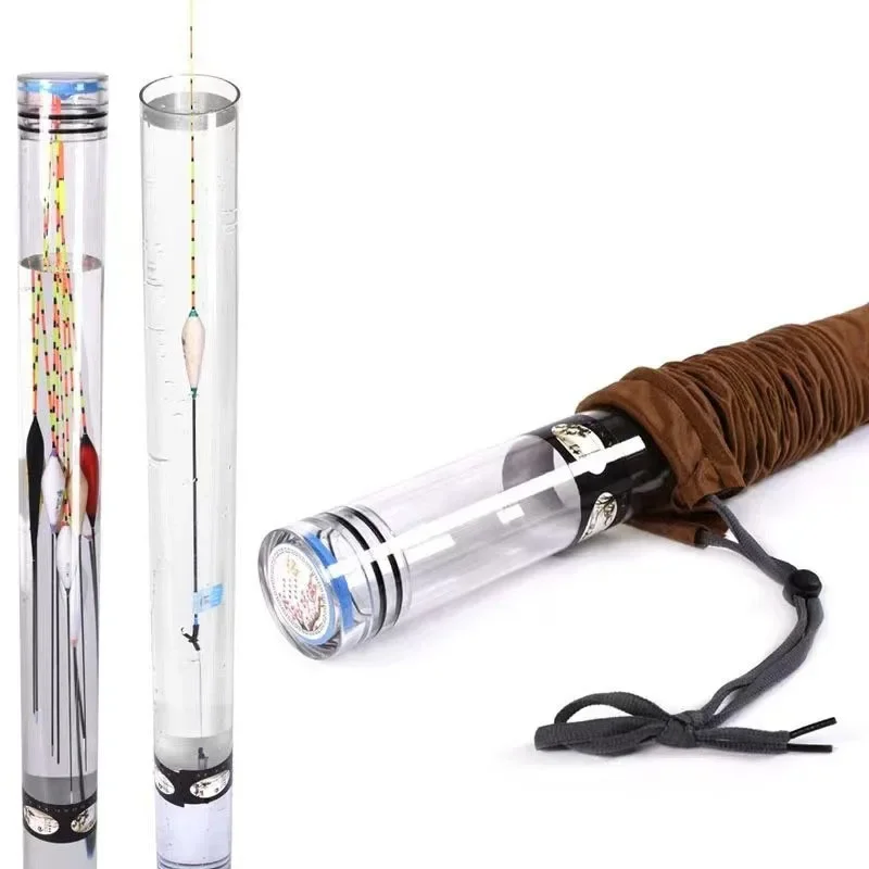 Fishing Rod Casting - ทุ่นตกปลาแบบใส 1 ชิ้น พร้อมที่วางคันเบ็ด ขนาด 40