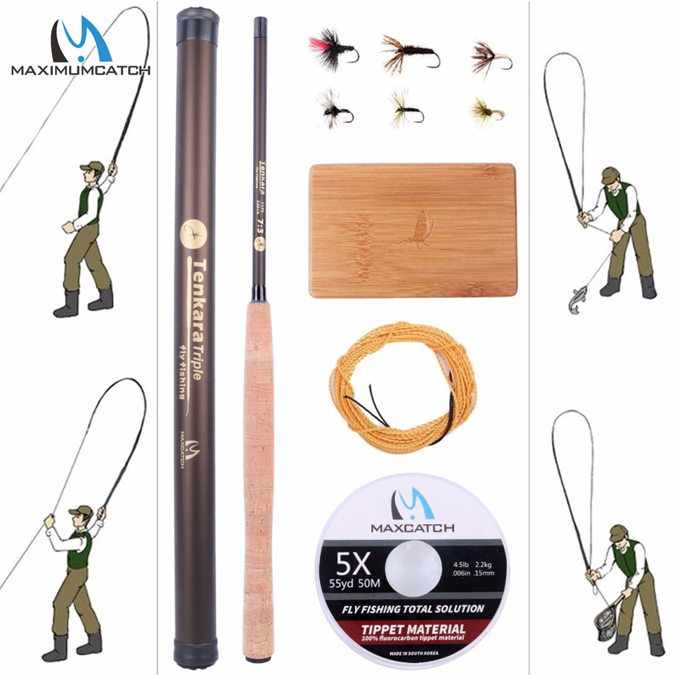 Fishing Rod Fly - Maximumcatch 9-13FT V-Tenkara Rod ชุด IM10/36T