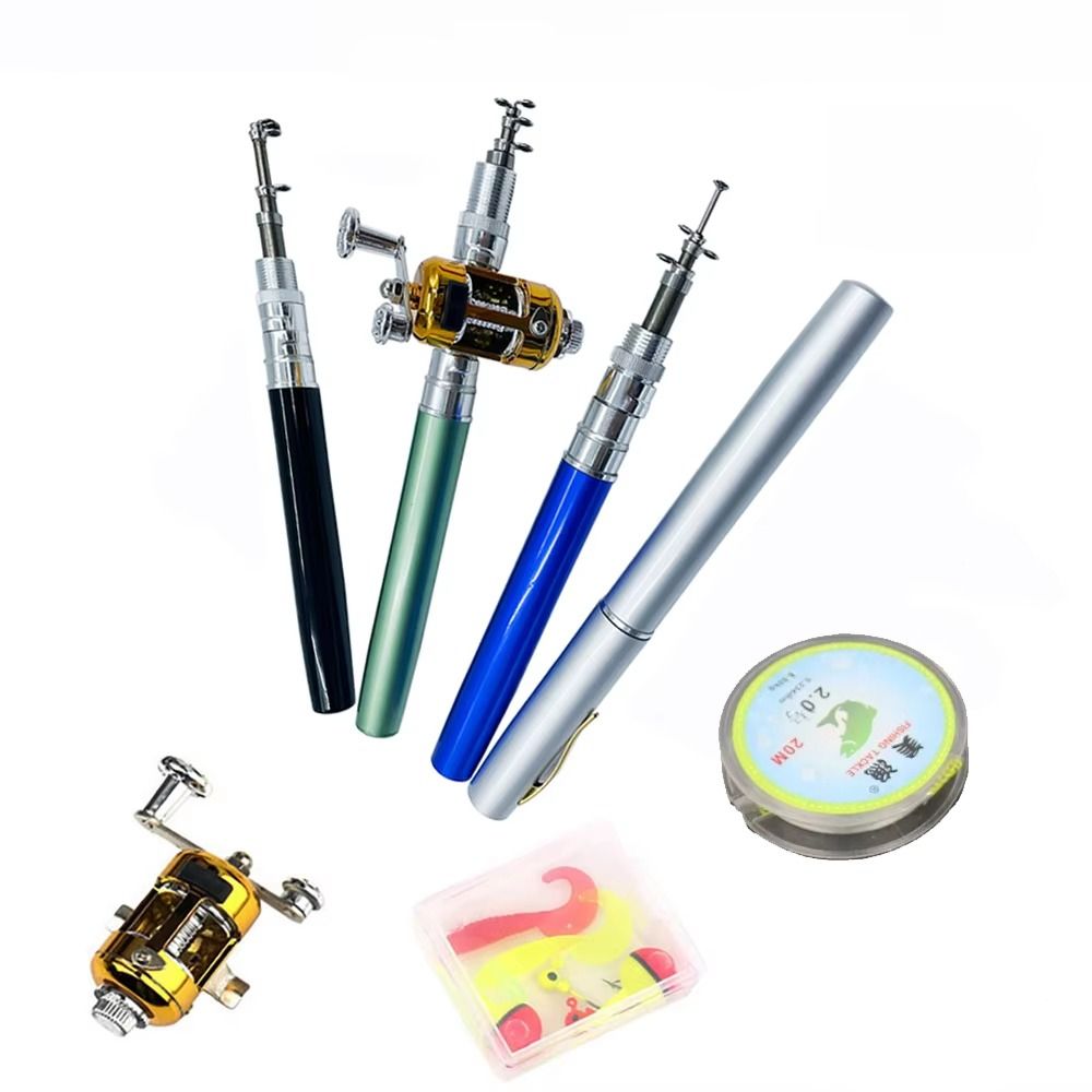 คันเบ็ดพกพาแบบยืดหดได้ รูปทรงป - Fishing Rod Spinning บทวิจารณ์และราคา