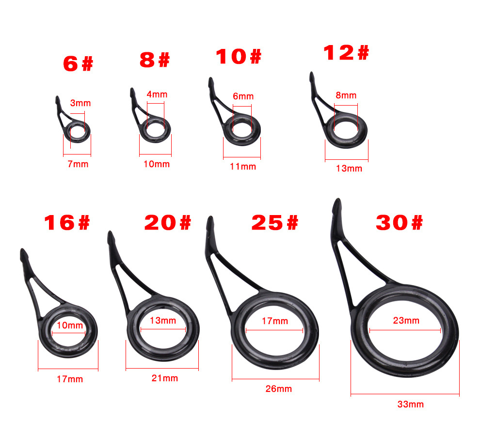 ตกปลา Rod Guide แหวนสแตนเลสเซร - Fishing Rod Building Kit บทวิจารณ์และราคา
