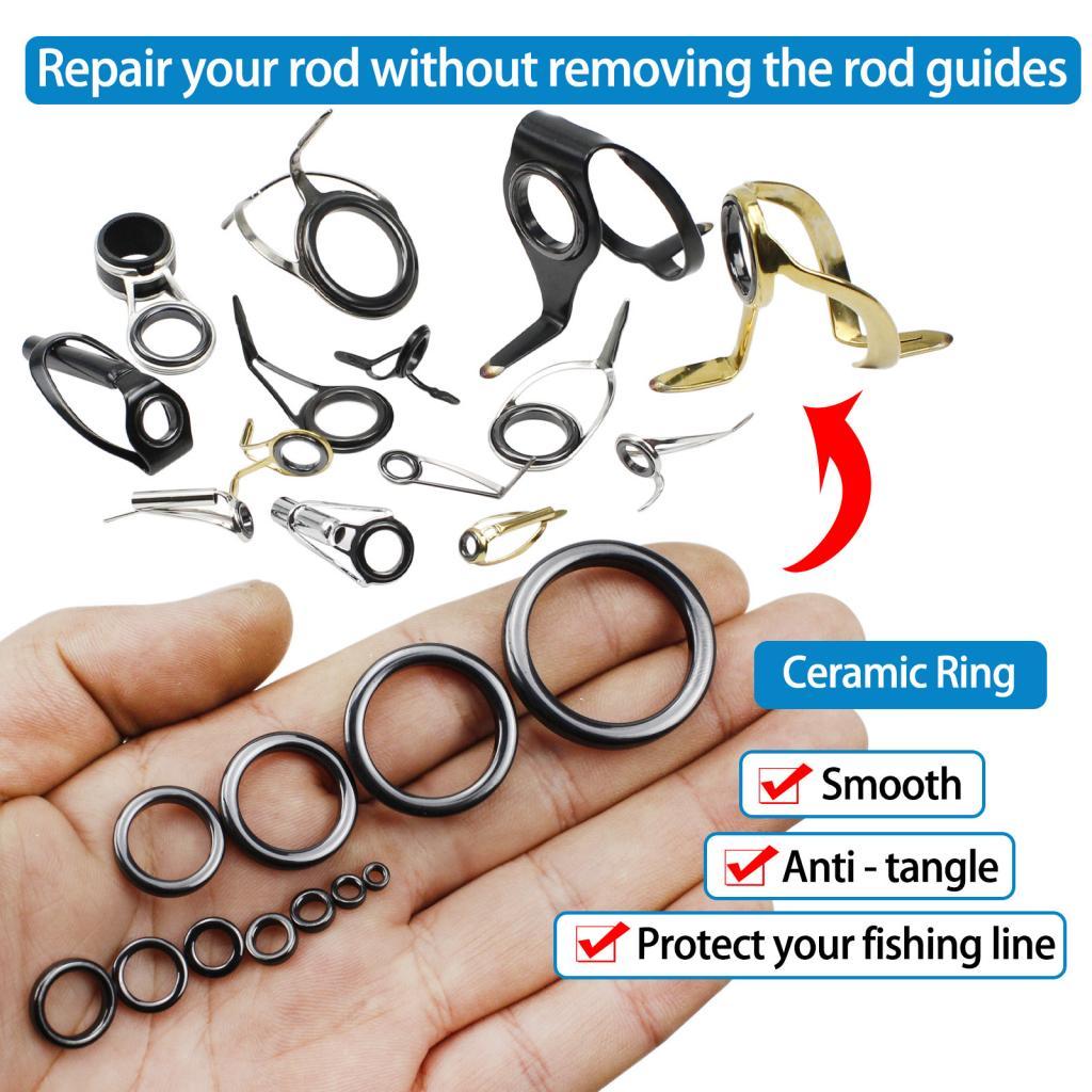 ชุดซ่อมไกด์คันเบ็ด 26 ชิ้น ทำจ - Fishing Rod Tip Replacement บทวิจารณ์และราคา