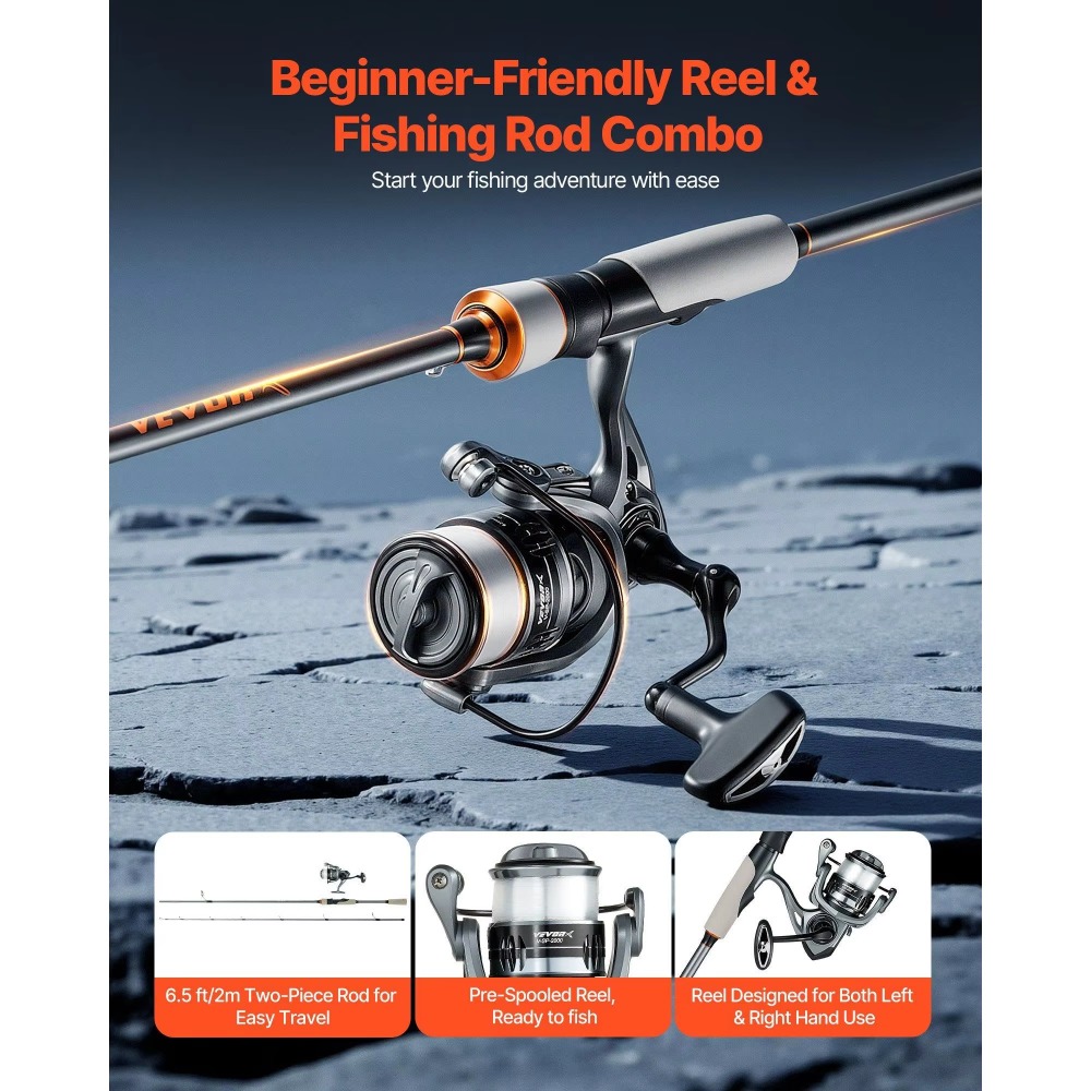 ชุดคันเบ็ดตกปลาคาร์บอนไฟเบอร์  - Fishing Rod Combo บทวิจารณ์และราคา