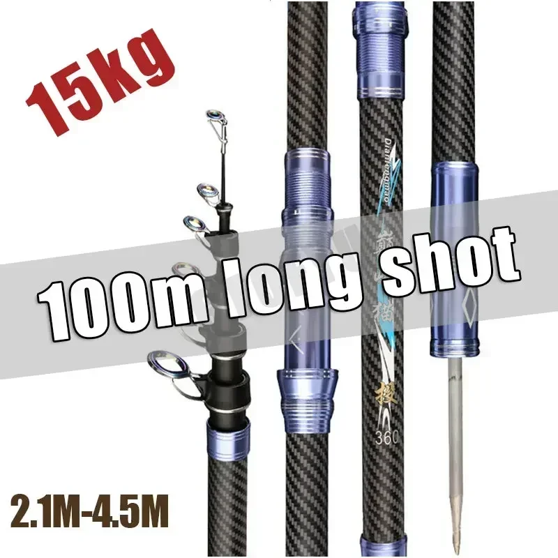 คันเบ็ดตกปลาแบบพกพาชนิดยืดหดได - Fishing Rod Surf บทวิจารณ์และราคา