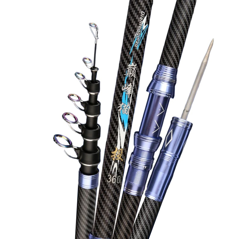 คันเบ็ดตกปลาแบบพกพาชนิดยืดหดได - Fishing Rod Surf บทวิจารณ์และราคา