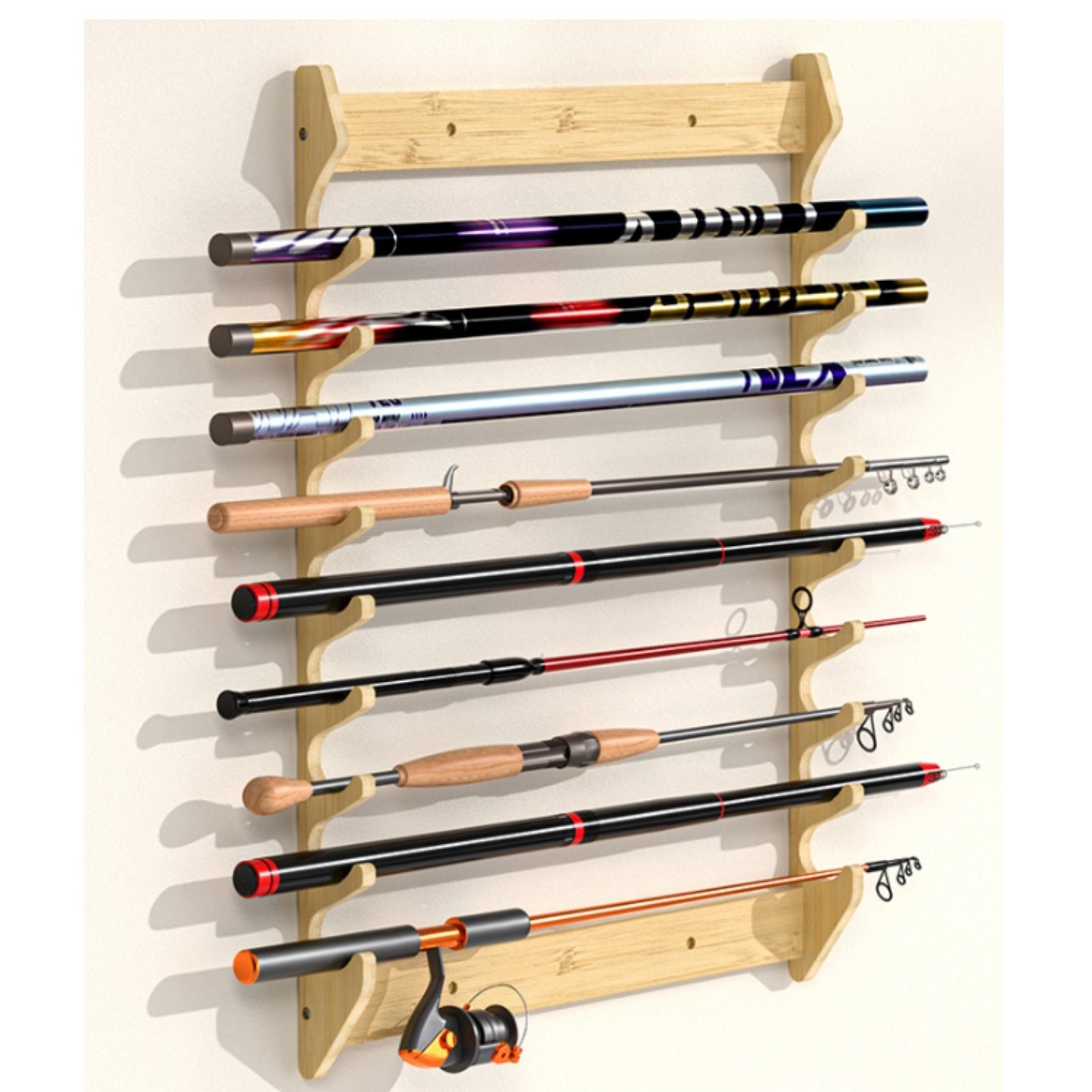 ที่แขวนคันเบ็ดตกปลาแบบติดผนัง  - Fishing Rod Rack บทวิจารณ์และราคา