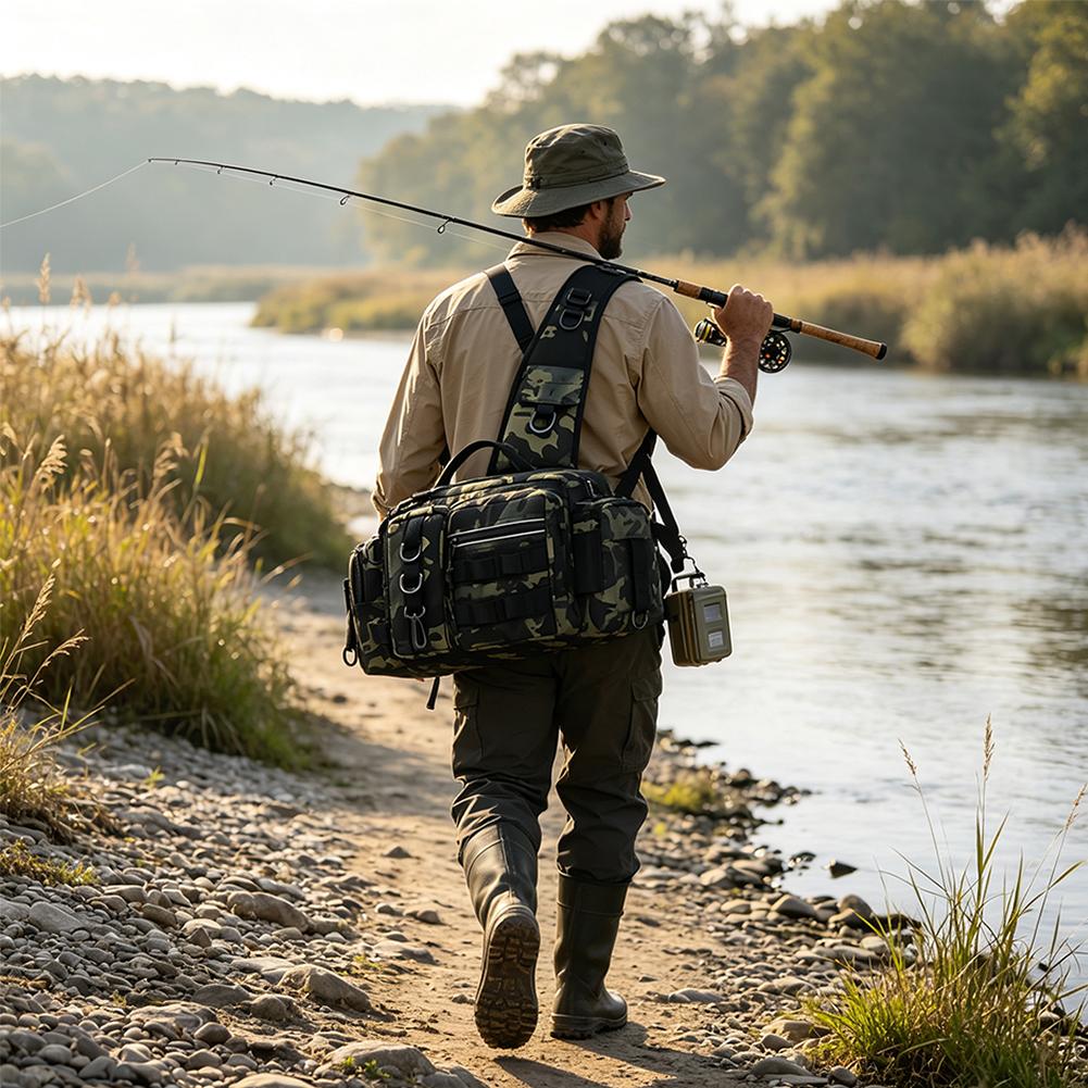 กระเป๋าเป้ตกปลาขนาดใหญ่ กล่องใ - Fishing Rod Case บทวิจารณ์และราคา