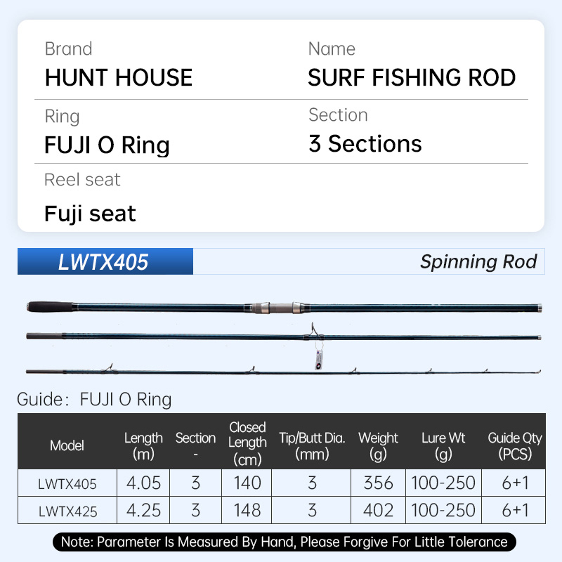 คันเบ็ดตกปลา Hunthouse Surf Ga - Fishing Rod Surf บทวิจารณ์และราคา