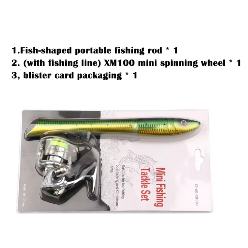 ชุดคันเบ็ดตกปลาพกพาแบบพับได้ N - Fishing Rod Ice บทวิจารณ์และราคา