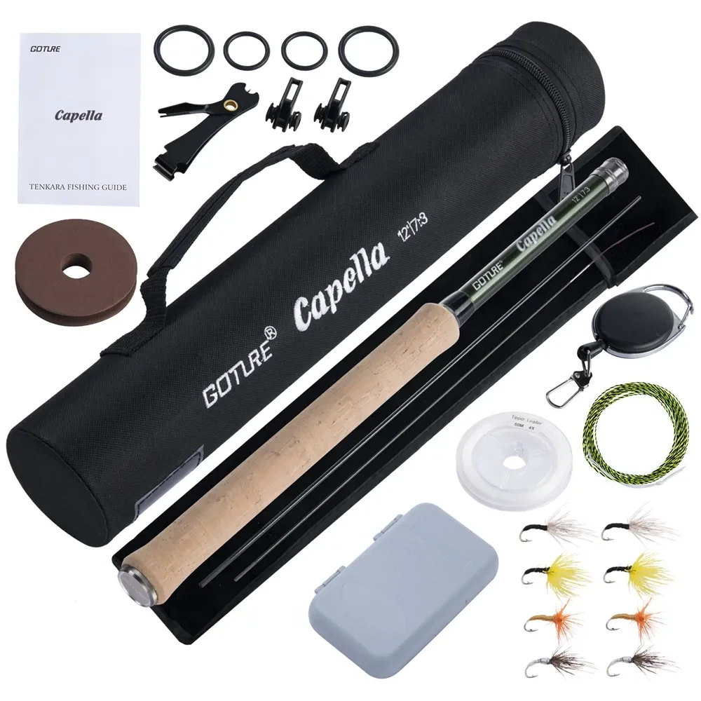 ชุดคันเบ็ดตกปลาแบบเท็นคาร่า Go - Fishing Rod Fly บทวิจารณ์และราคา