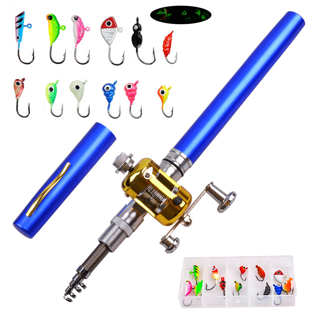 เบ็ดตกปลาน้ำแข็งขนาดเล็กพร้อมเ - Fishing Rod Fly บทวิจารณ์และราคา